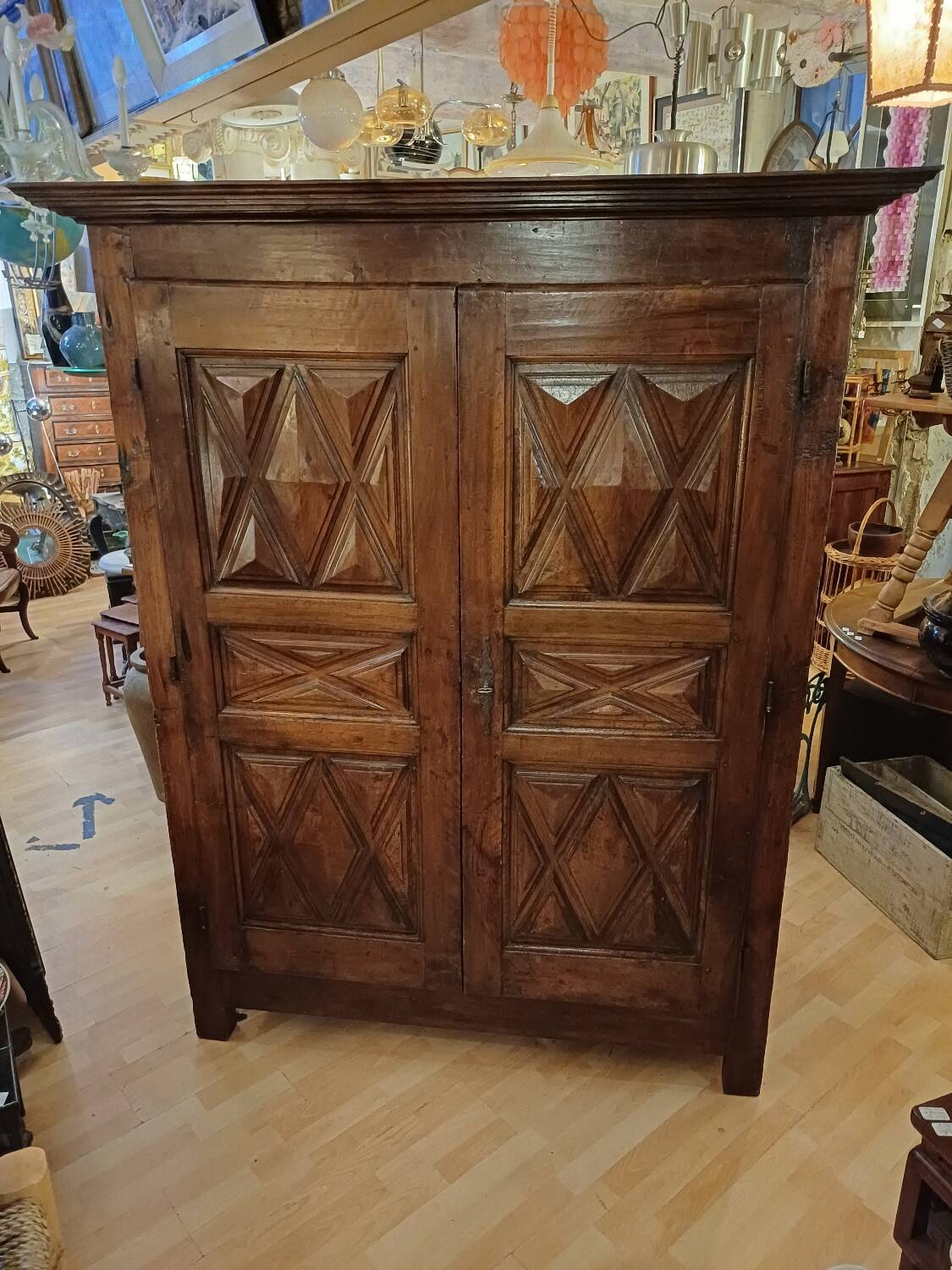 Small 17th century Louis 13 wardrobe
