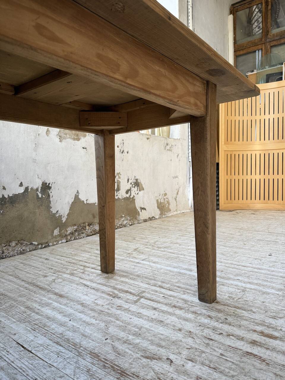 Pine and oak farmhouse table 2m