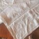 Large antique linen sheet monogrammed AH