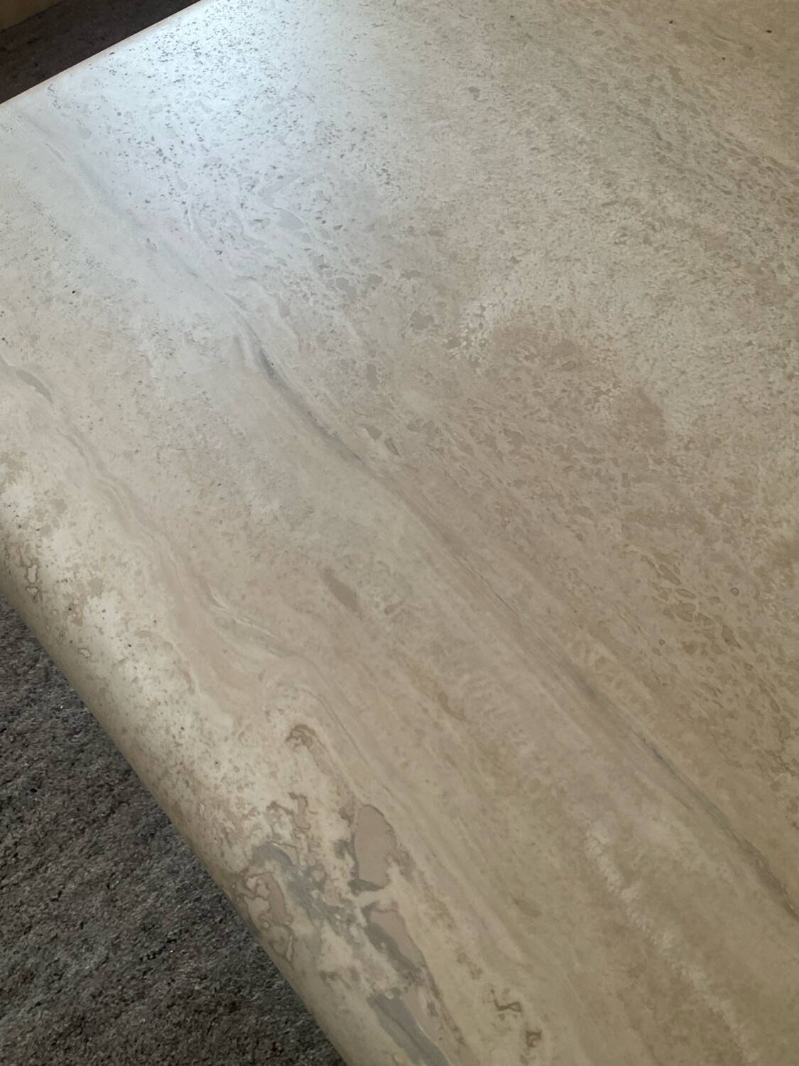 70s travertine coffee table