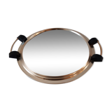 50s brass mirror top