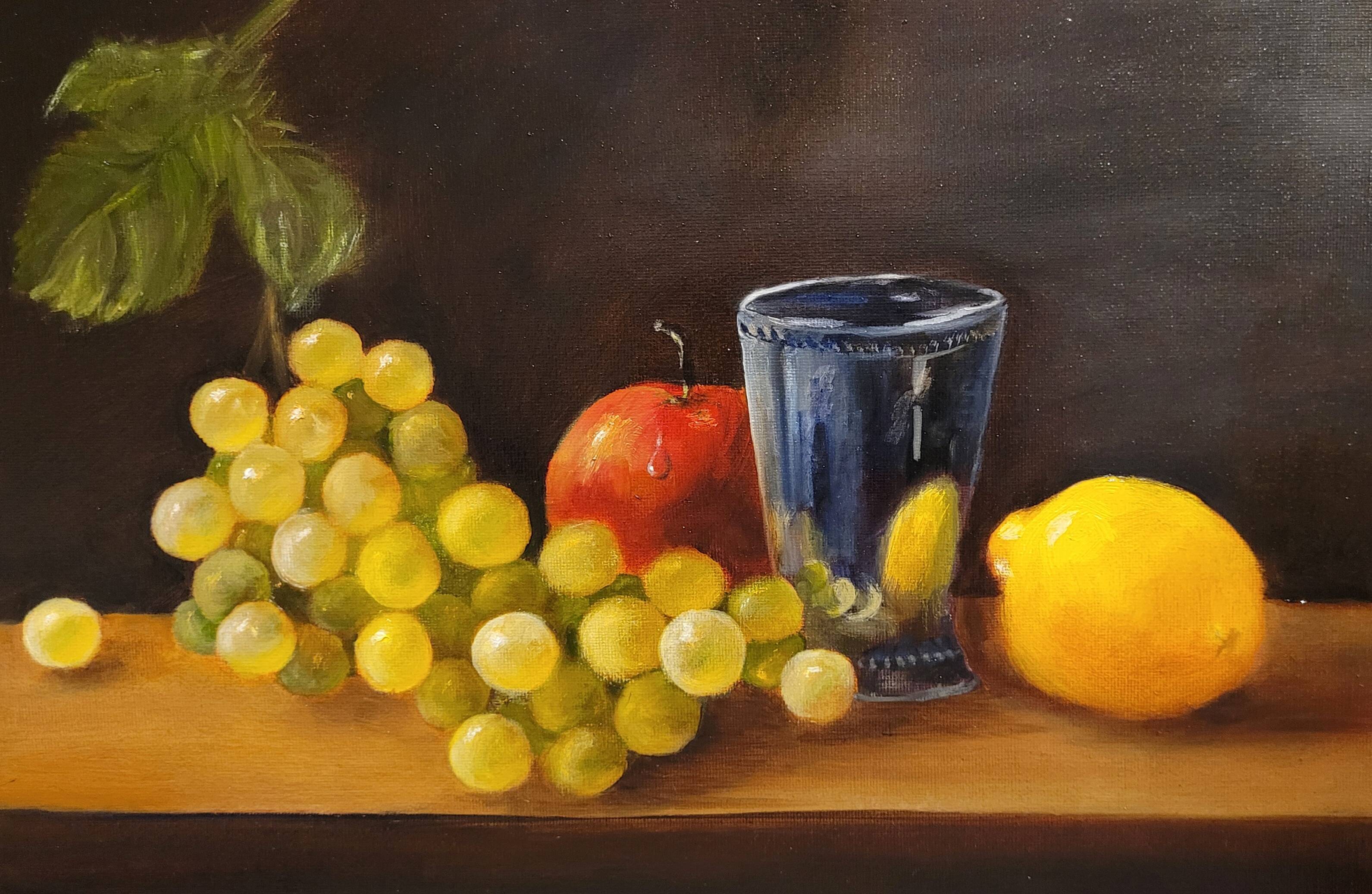 Oil painting - Art - Still life - fruits