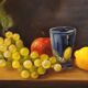 Oil painting - Art - Still life - fruits