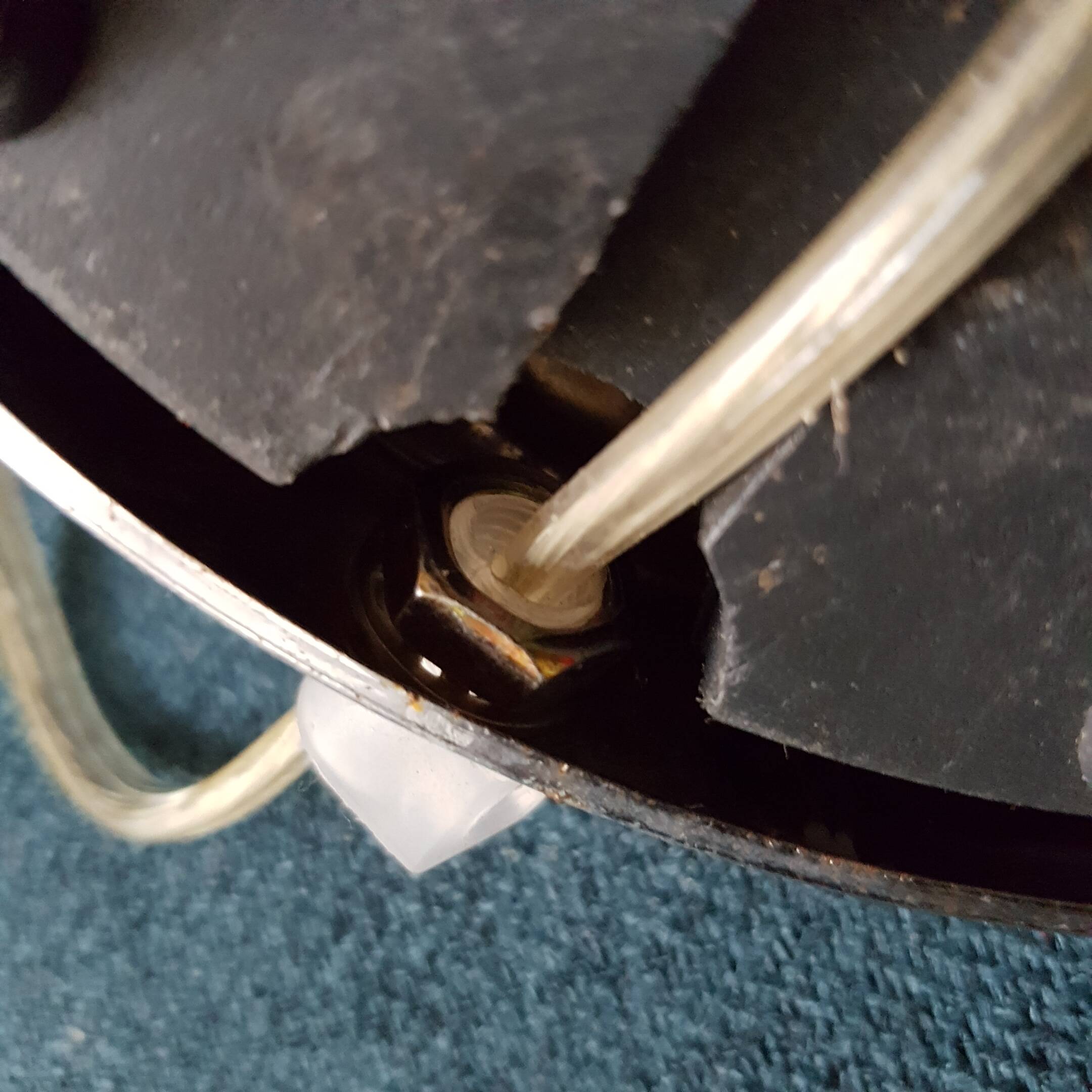 Late 70's psychedelic style reflective lamp