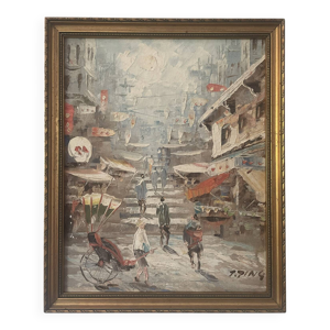 huile sur bois orientaliste