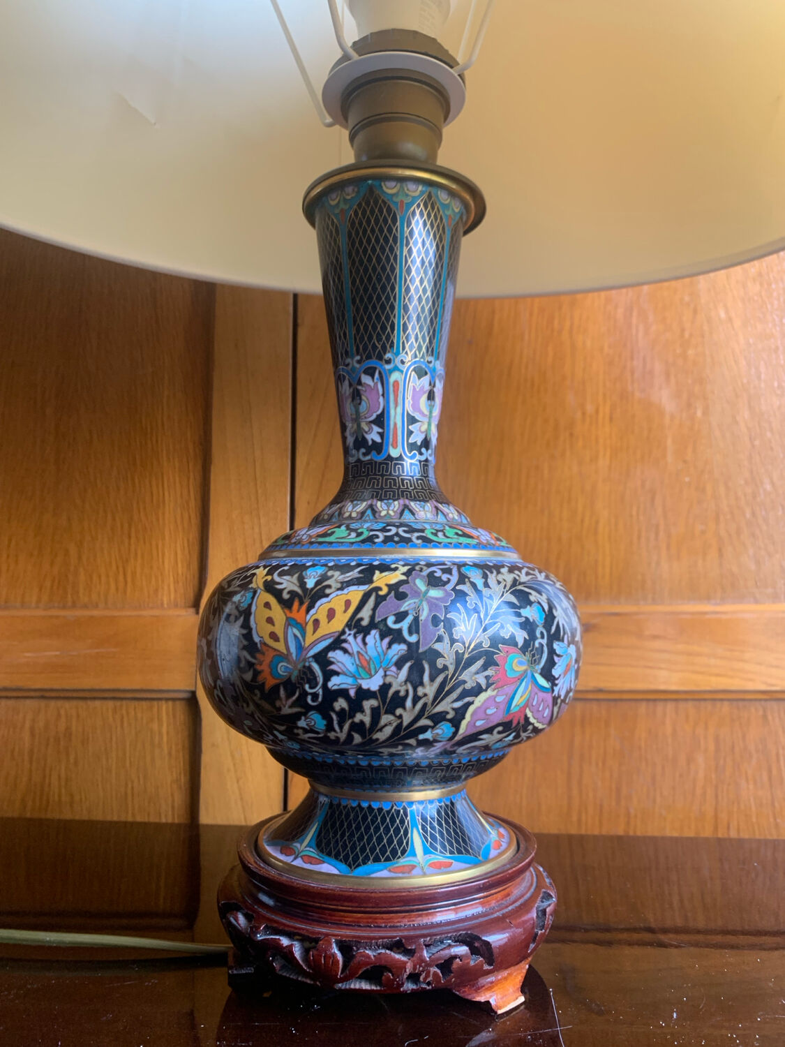 Lampe Chinoise cloisonné