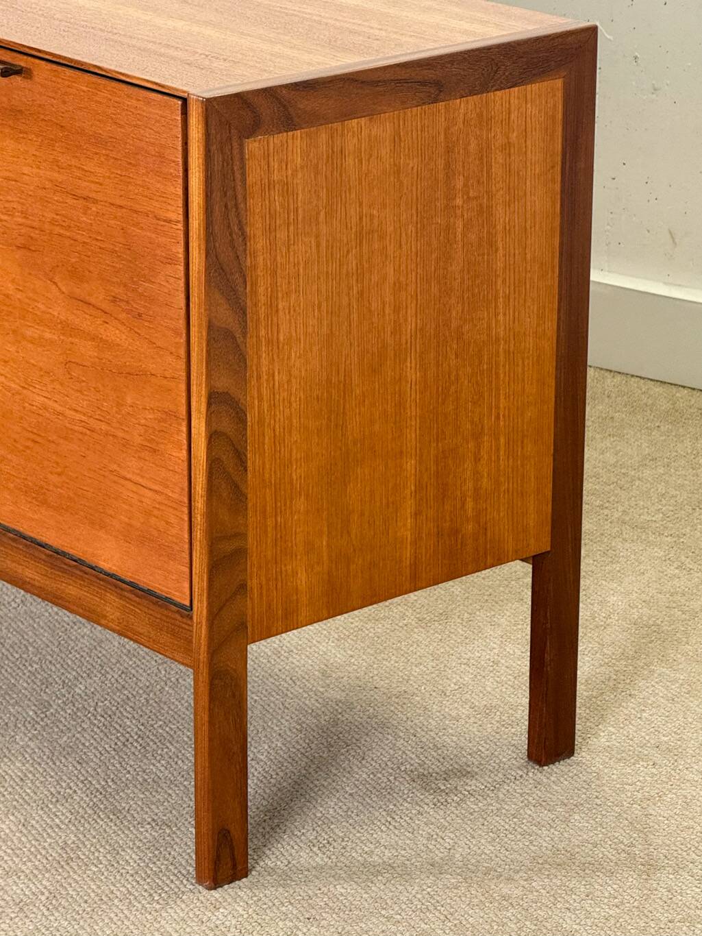 Mid-Century Sideboard by Meredew (Brown Leather Handles)