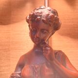 Lampe en bronze style art nouveau