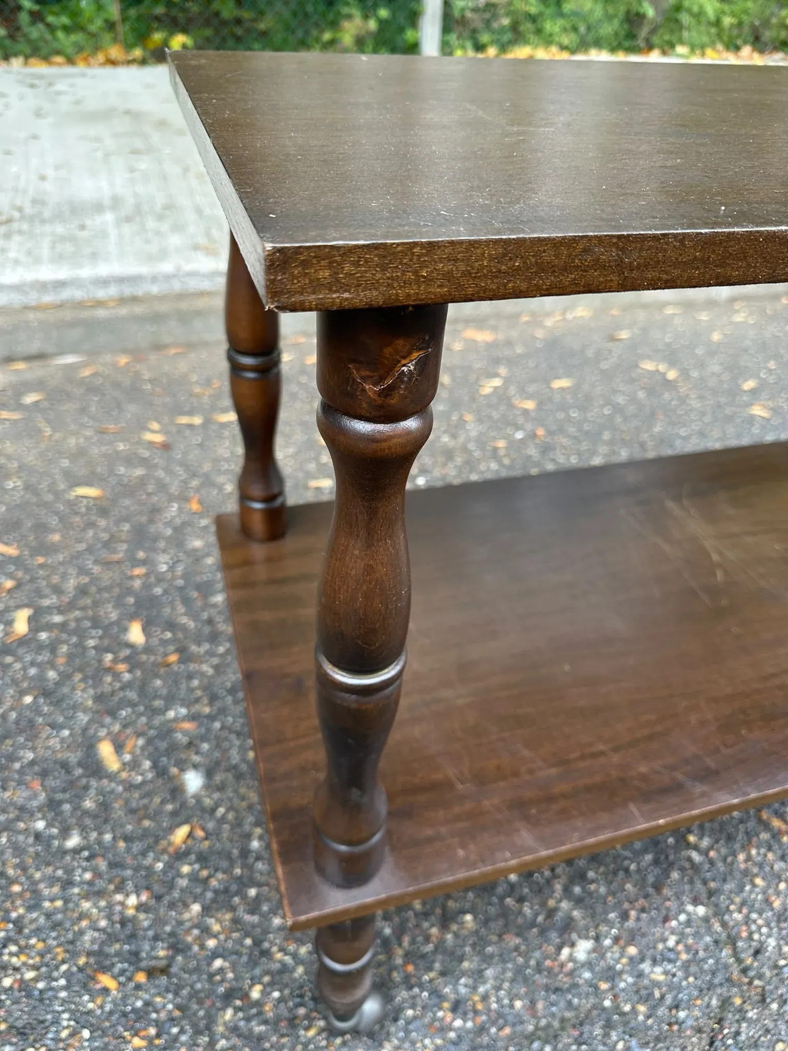 Vintage dessert trolley – Side table / Retro TV unit 1980