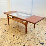 Coffee table Gplan teak & glass