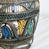 Berrada decorative pitcher made of pewter.