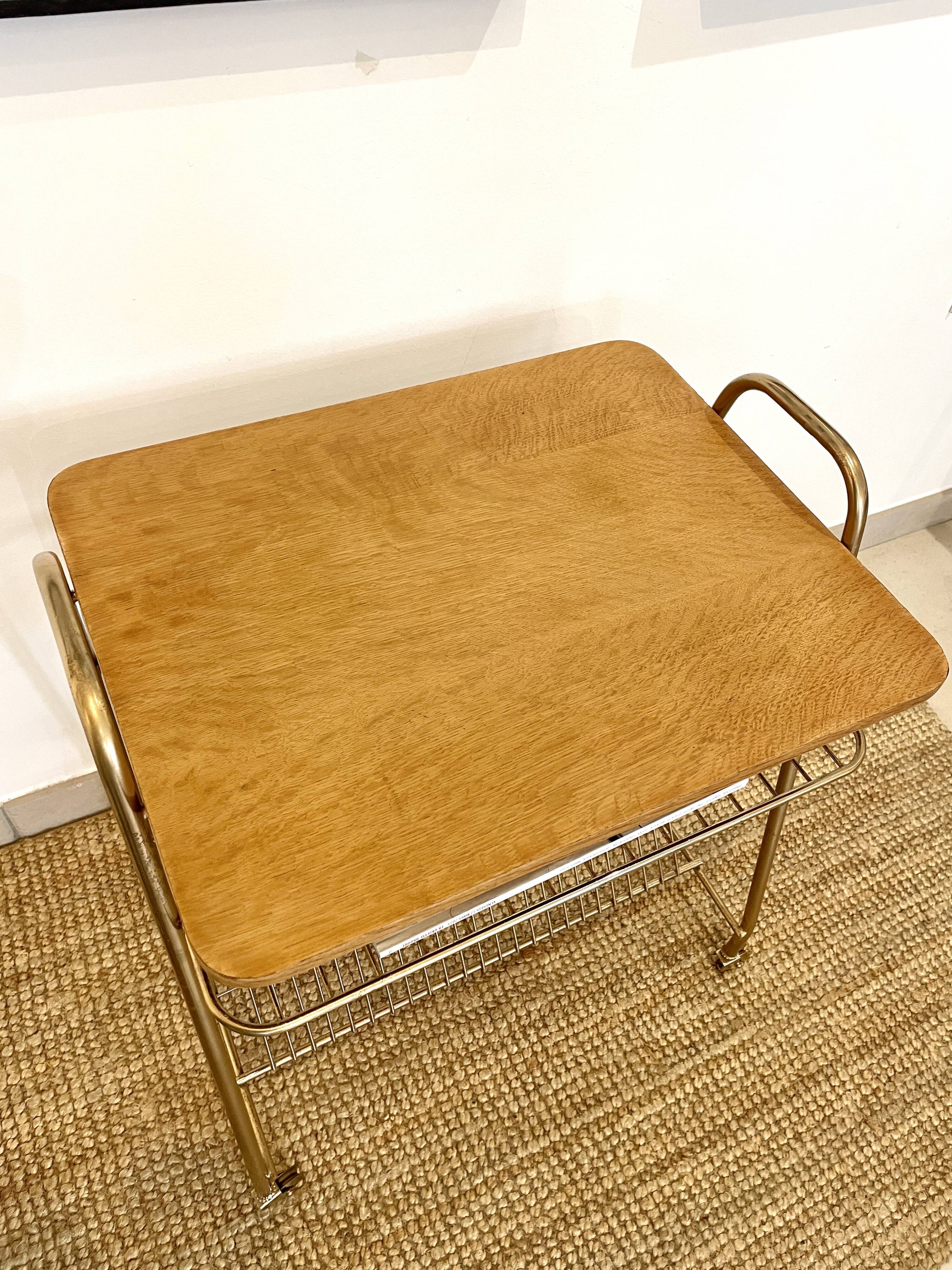 Vinyl holder side table