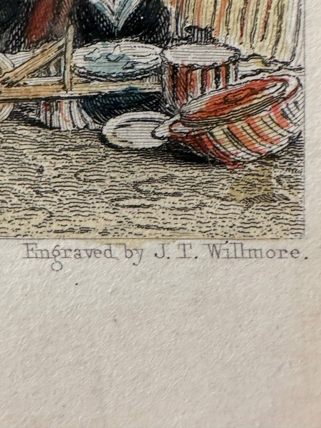 Calais 1834 - Original Engraving by JT Willmore - drawing by C. Stanfield