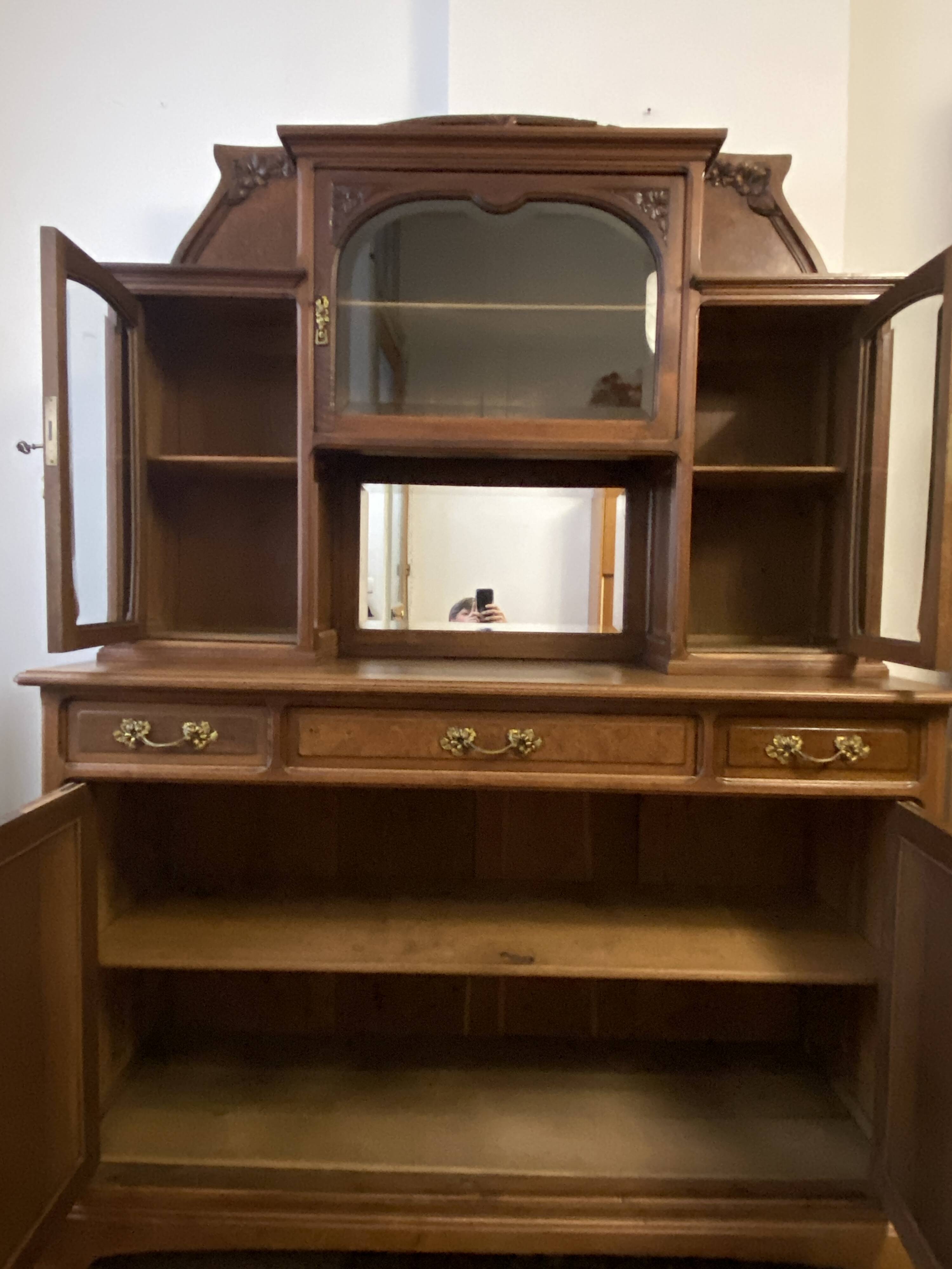 Mahogany china cabinet