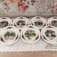 Set of 7 Sarreguemines Obernai pattern dessert plates