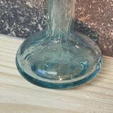 Vase soliflore en verre bullé