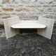 Travertine coffee table