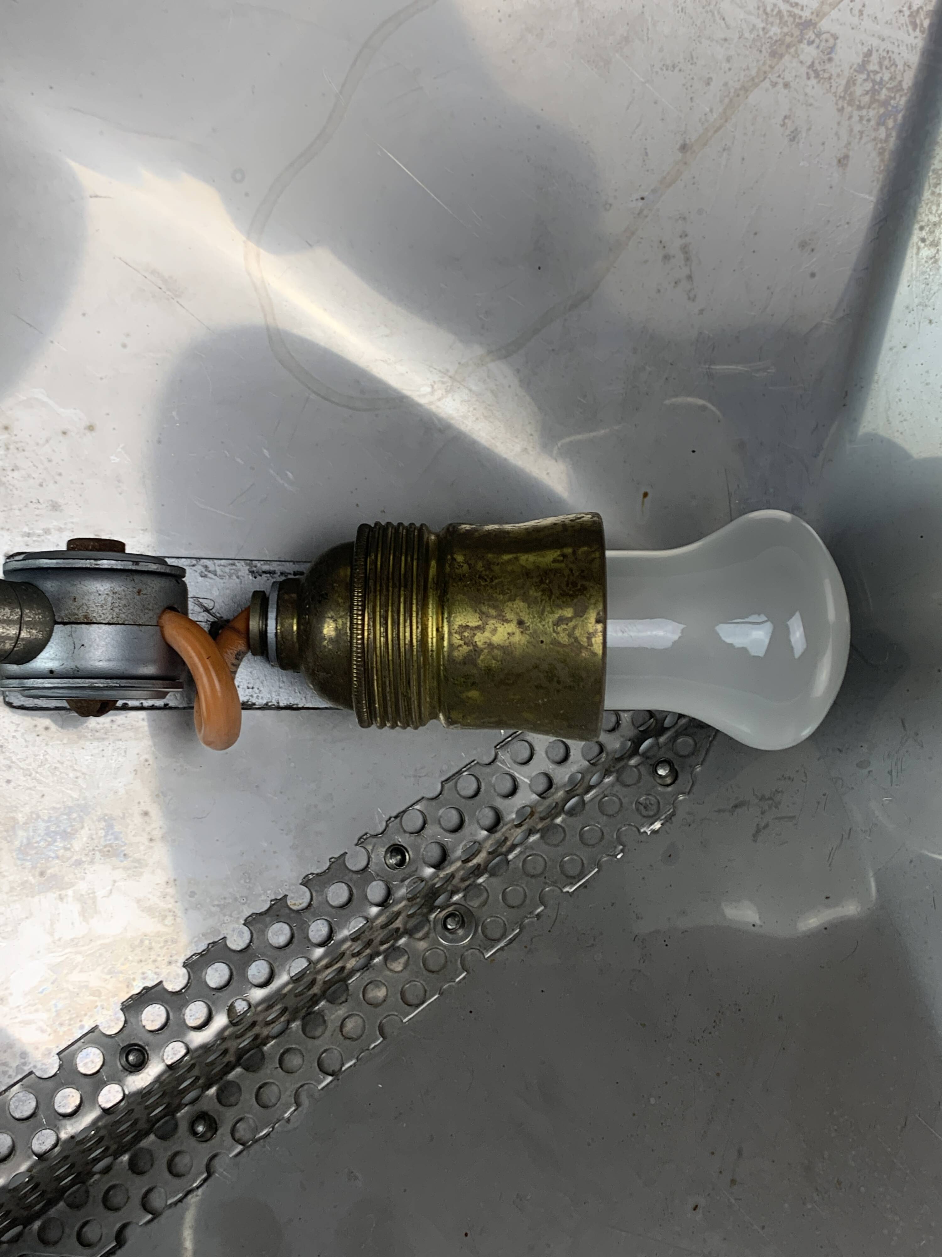 Modernist metal Bauhaus desk lamp, 1960s