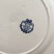 2 antique flat plates made of ironstone "Directoire" Salins