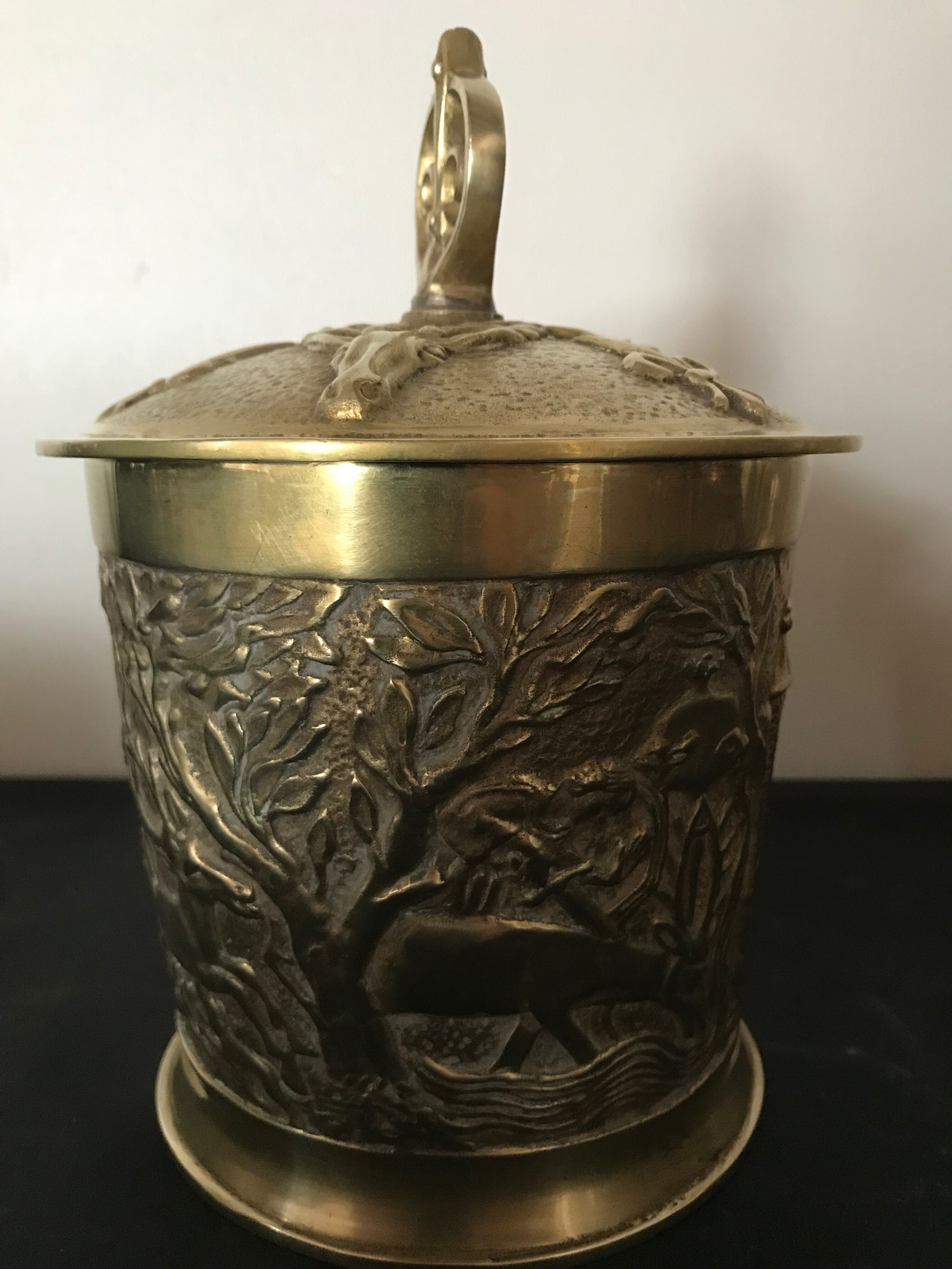 Max Le Verrier bronze tobacco pot