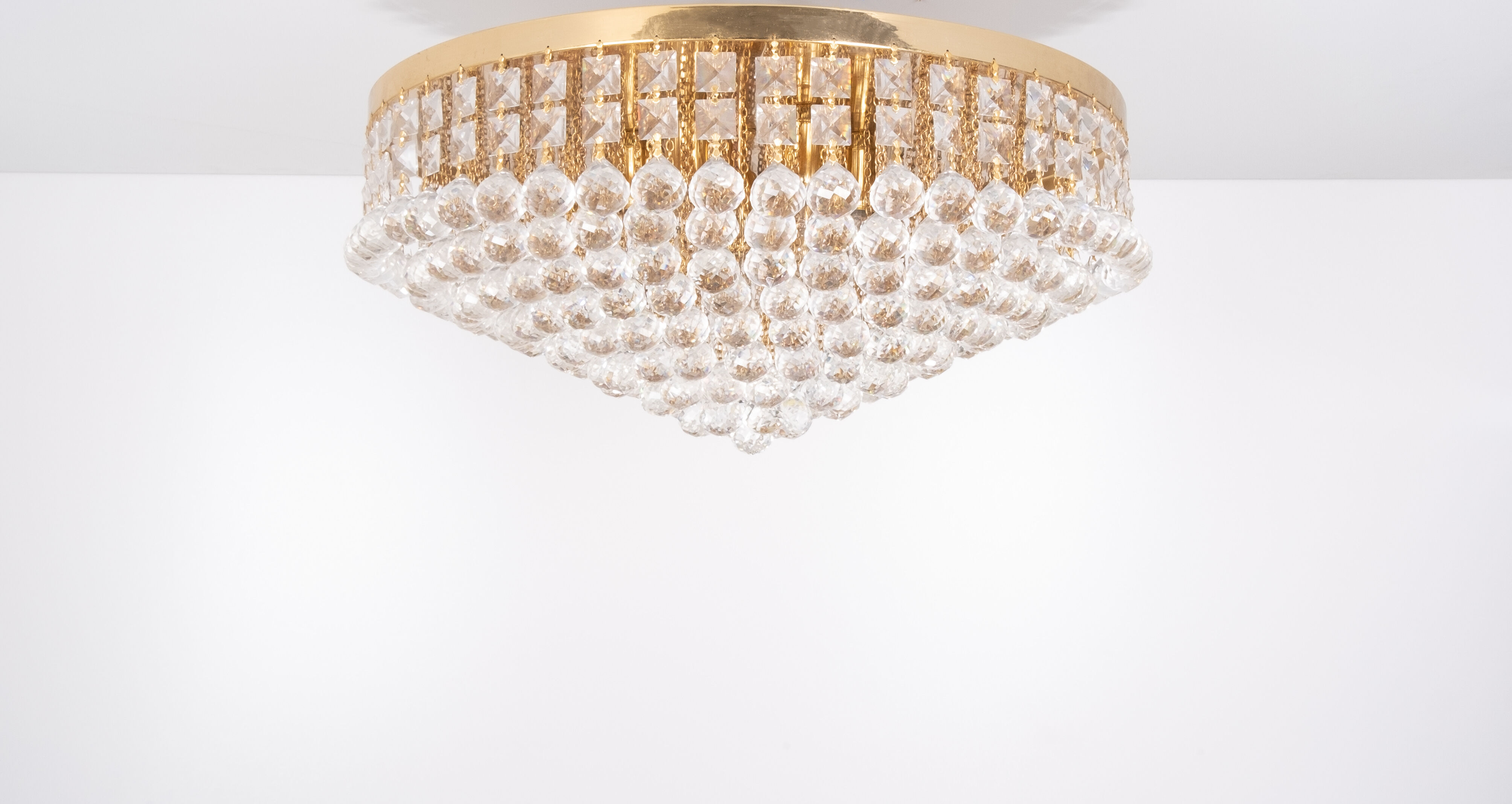 Swarovski chrystal ball chandelier, 1970s