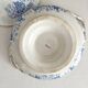 Antique ironstone tureen “Flora Lichen” Creil and Montereau