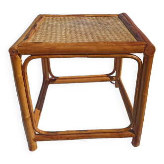 Small woven rattan table