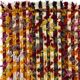 Vintage Turkish Kilim Rug with Colorful Pom Poms, Bed and Sofa Cover