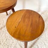 Duo of brutalist stools