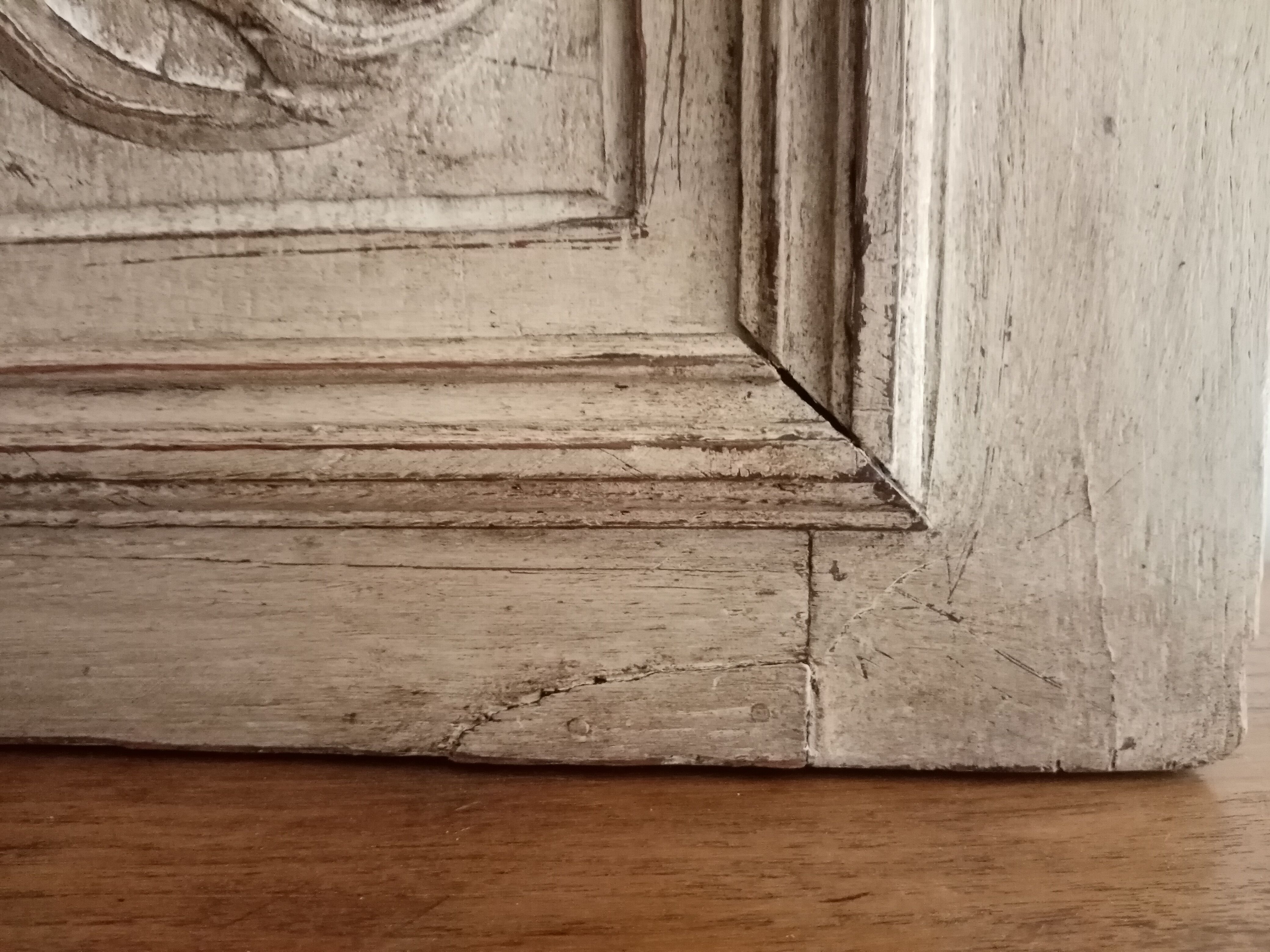 Old door patinated shabby chic