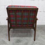 Scandinavian teak armchair, 1960s, Scottish style, collapsible