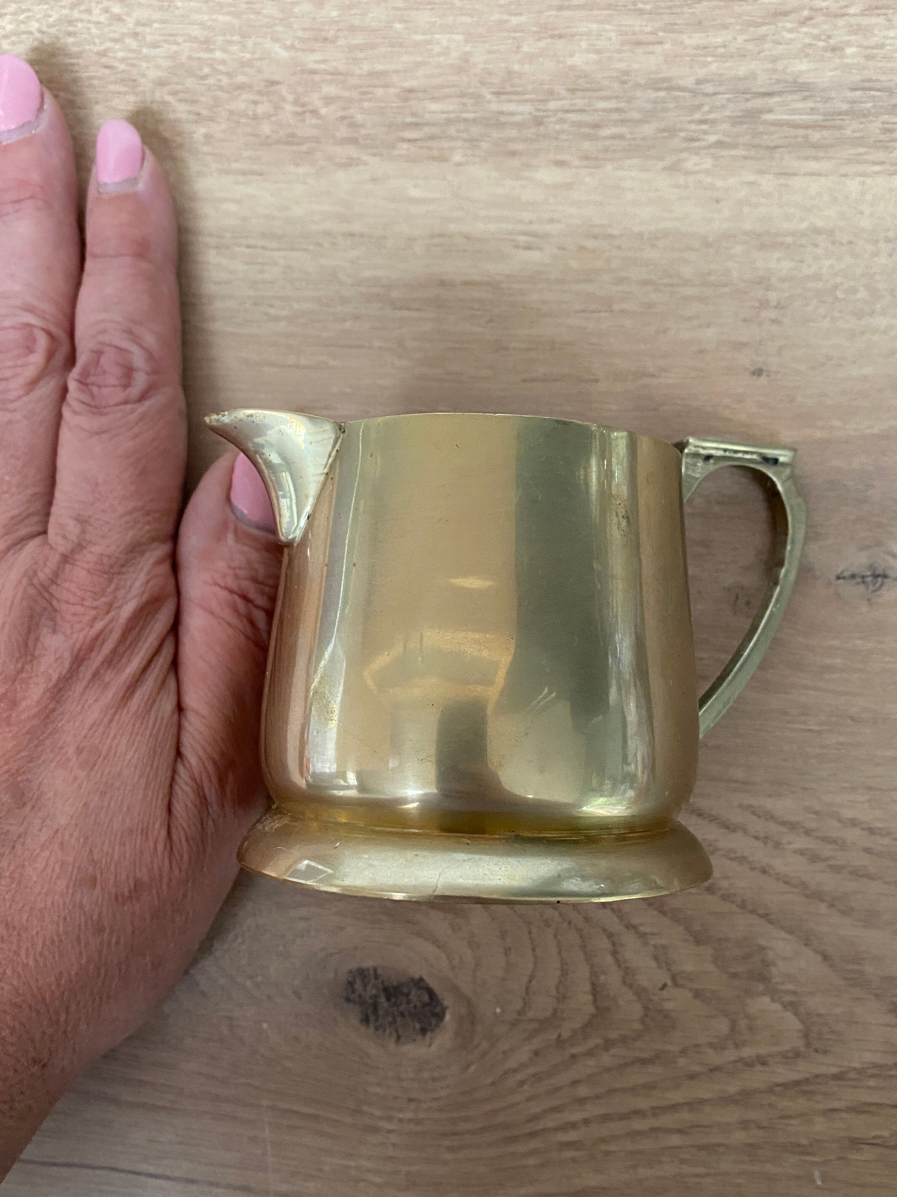 Small brass pitcher