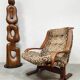 Vintage Siesta lounge chair & ottoman