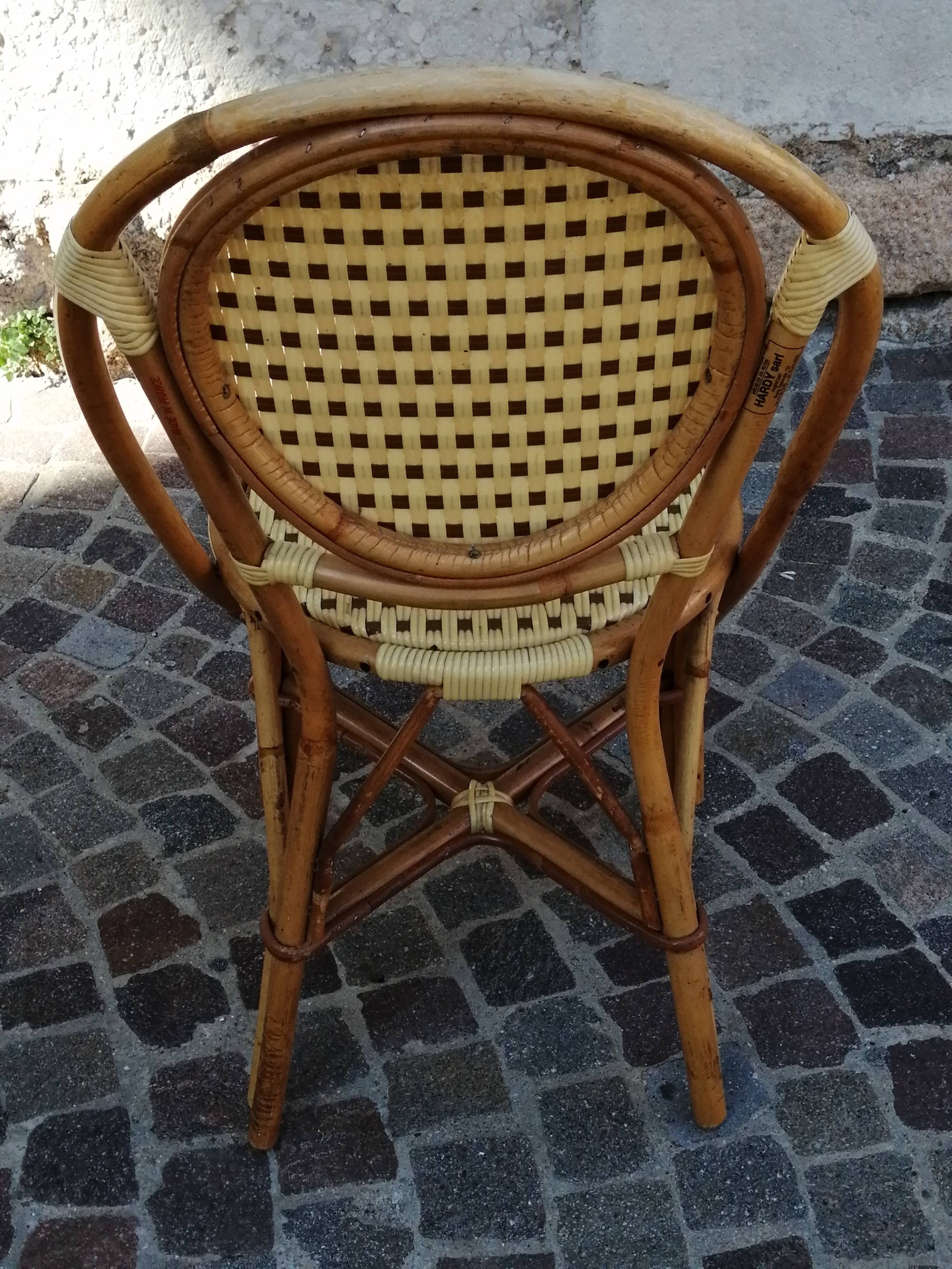 Pair of hardy rattan chairs