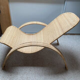 Pair of wicker armchairs