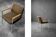 Mid-century modern brown German conference chair, made by Drabert, 1970.