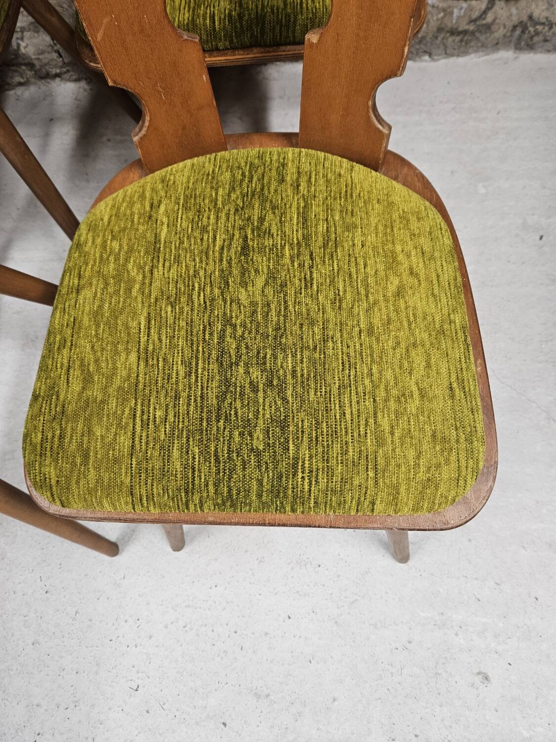 Lot  8 chaises bistrot 1970"