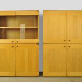 Vintage italian cabinet from the 20th century in beech wood by ibisco, 1970