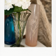Pink and gold tube vase