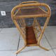 Vintage magazine door in rattan end sofa