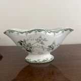 Sauceboat in earthenware Terre de Fer from St Amand and Hamage, Rosette model.