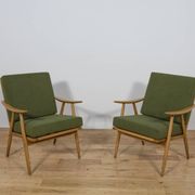 Mid-Century Modern Armchairs from TON, Czechoslovakia, 1960s, Set of 2