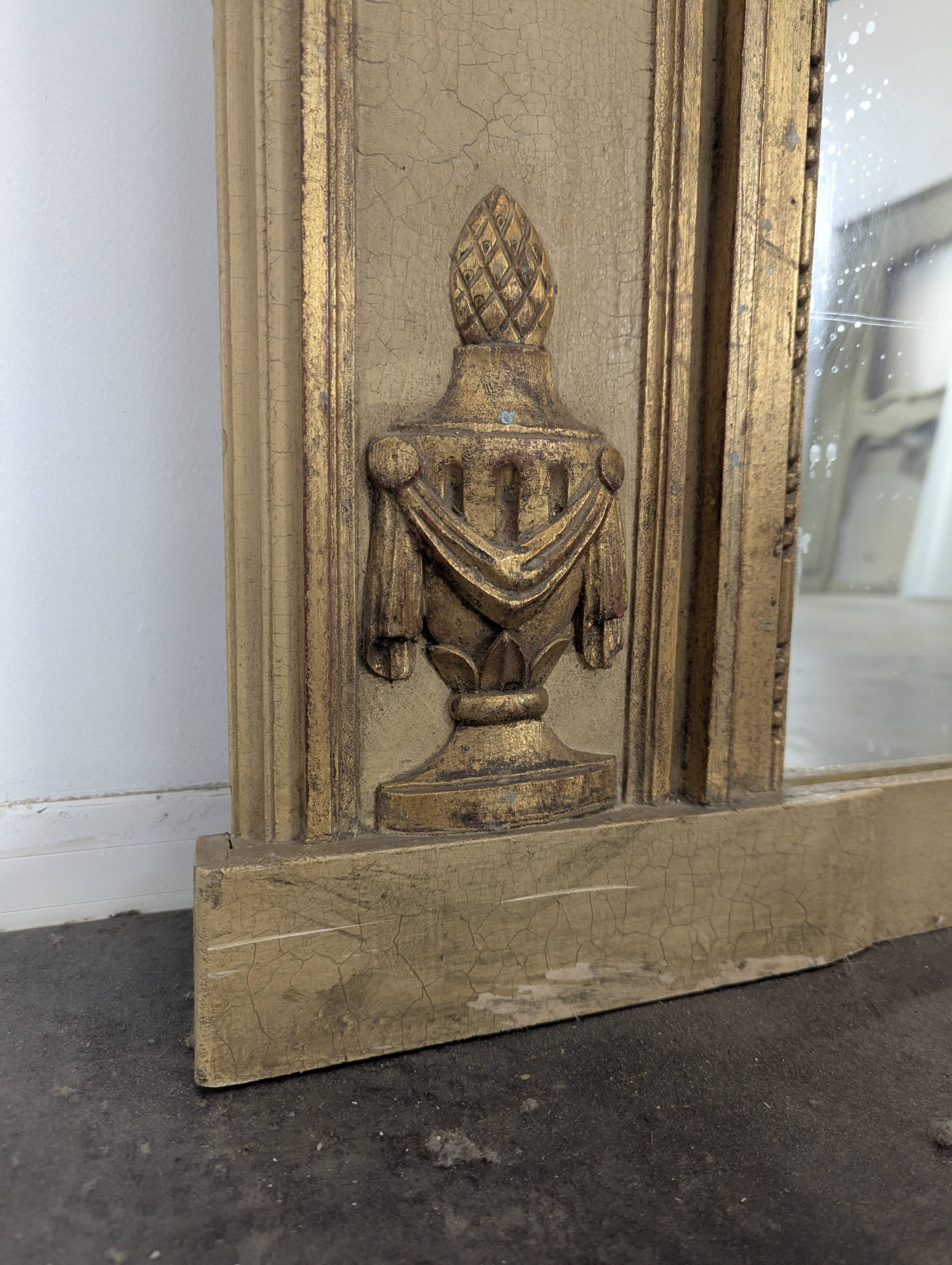 Lacquered wooden trumeau by Chevalier