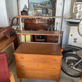 Scandinavian wooden shelf
