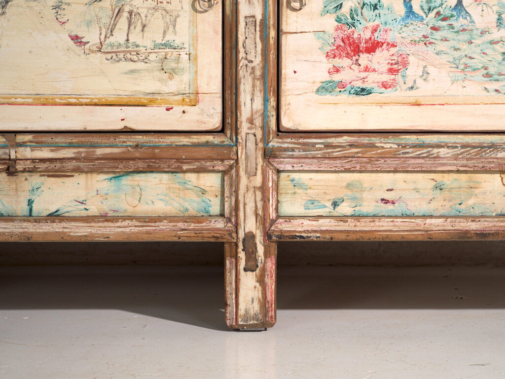 Antique buffet painted in pine wood – China, circa 1930