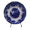 Blue flow plate with scinde2 pattern by j and g alcock from england