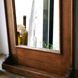 Wall trumeau mirror with shelf