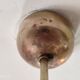 Art deco ceiling lamp in light blue clichy glass