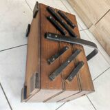 Vintage worker sewing box art deco style