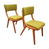 Paire de chaises ski jumper  polonais 1960